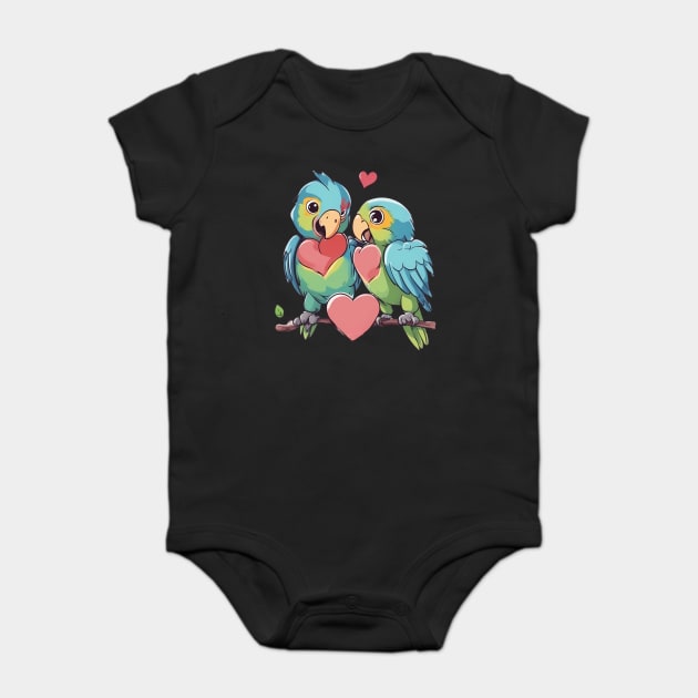 Colorful Bird Baby Bodysuit by animegirlnft